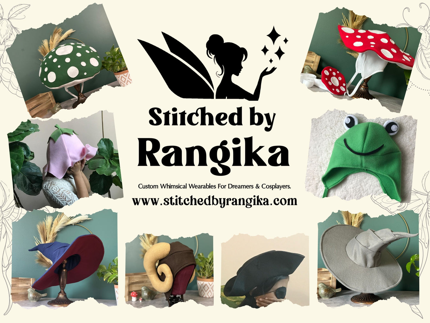 Custom Blue Ram Horn Fleece Hat | Earflap Style | Unisex | Made to Order