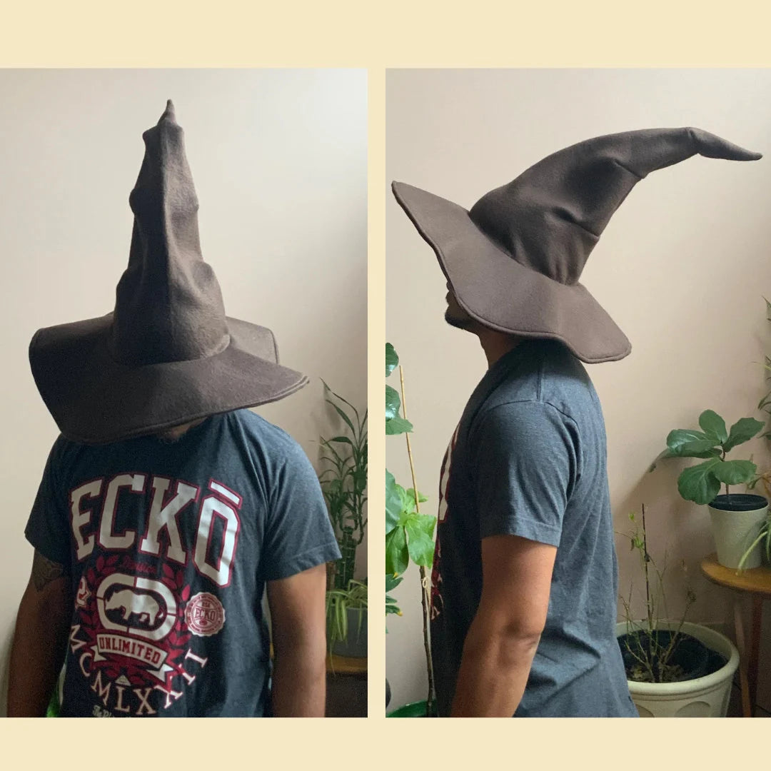 Custom Brown Witch/ Wizard Hat - Made to Order