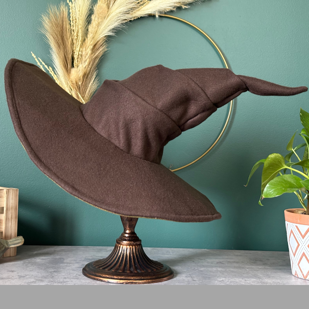 Custom Brown Witch/ Wizard Hat - Made to Order