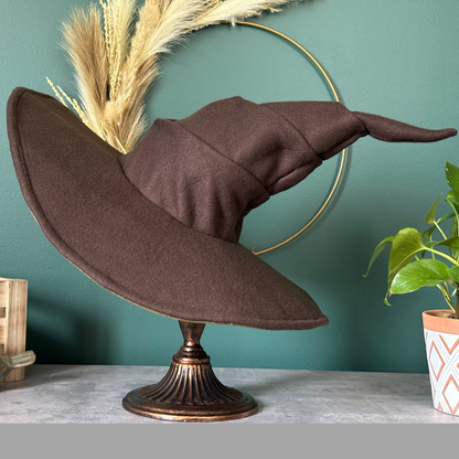 Custom Brown Witch/ Wizard Hat - Made to Order